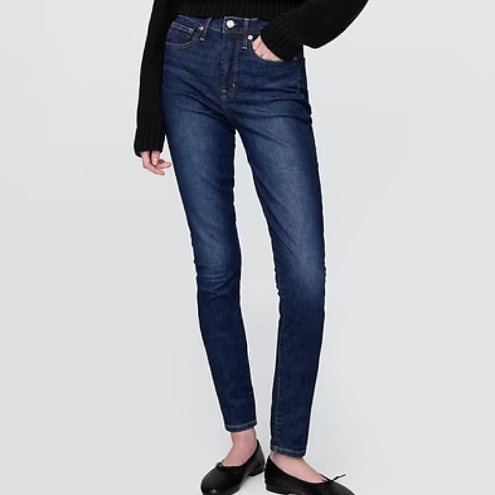 DOLCE & GABBANA Y2K WINNER EXPERT FITTING SKINNY JEANS ZIP ANKLE HIGH RISE sz 38